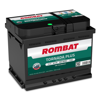 AKUMULATOR ROMBAT TORNADA PLUS 12V 62Ah 560A L2